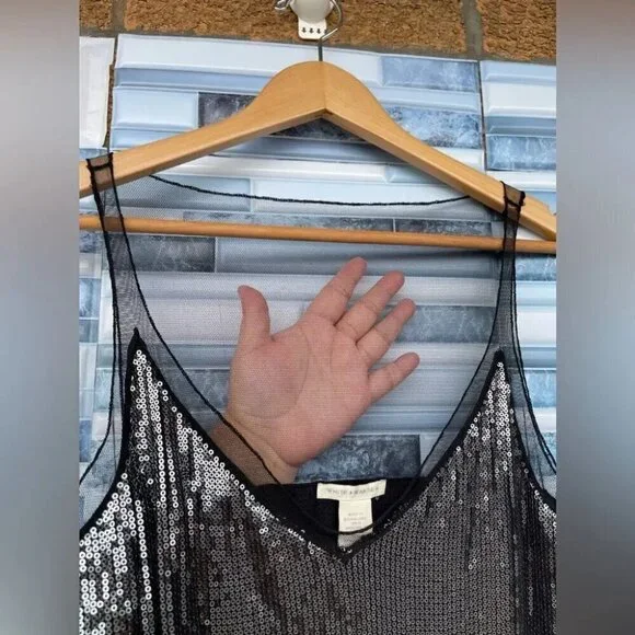 White + Warren Sequin dress size medium - Picture 6 of 10